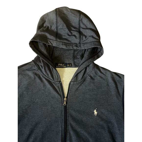 Polo Ralph Lauren Navy Blue Zip Up Jacket with Hood Mens Size XL - Picture 2 of 6